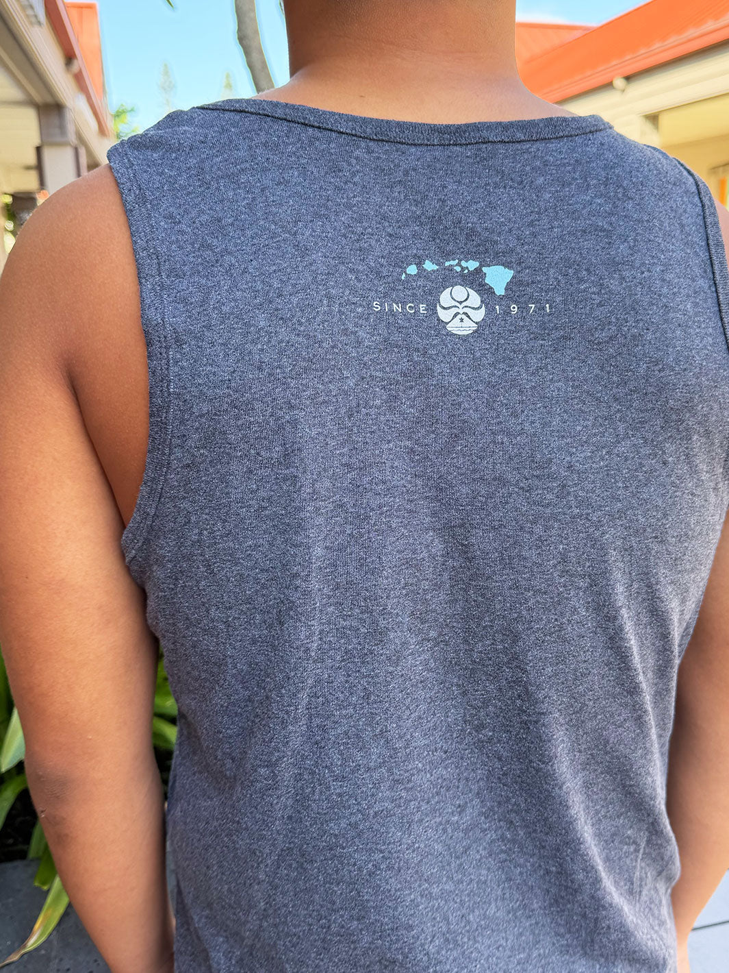 HIC ALOHA SINCE 71 TANK TOP - DARK HEATHER GRAY - Image 2