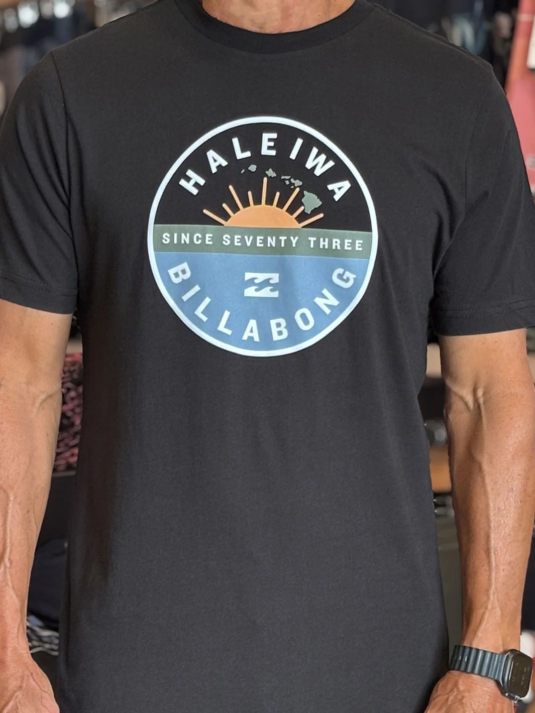 BILLABONG SUNSET TEE - BLACK