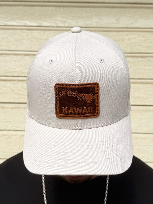 HURLEY KONA PATCH FLEXFIT HAT - OFF WHITE (072)