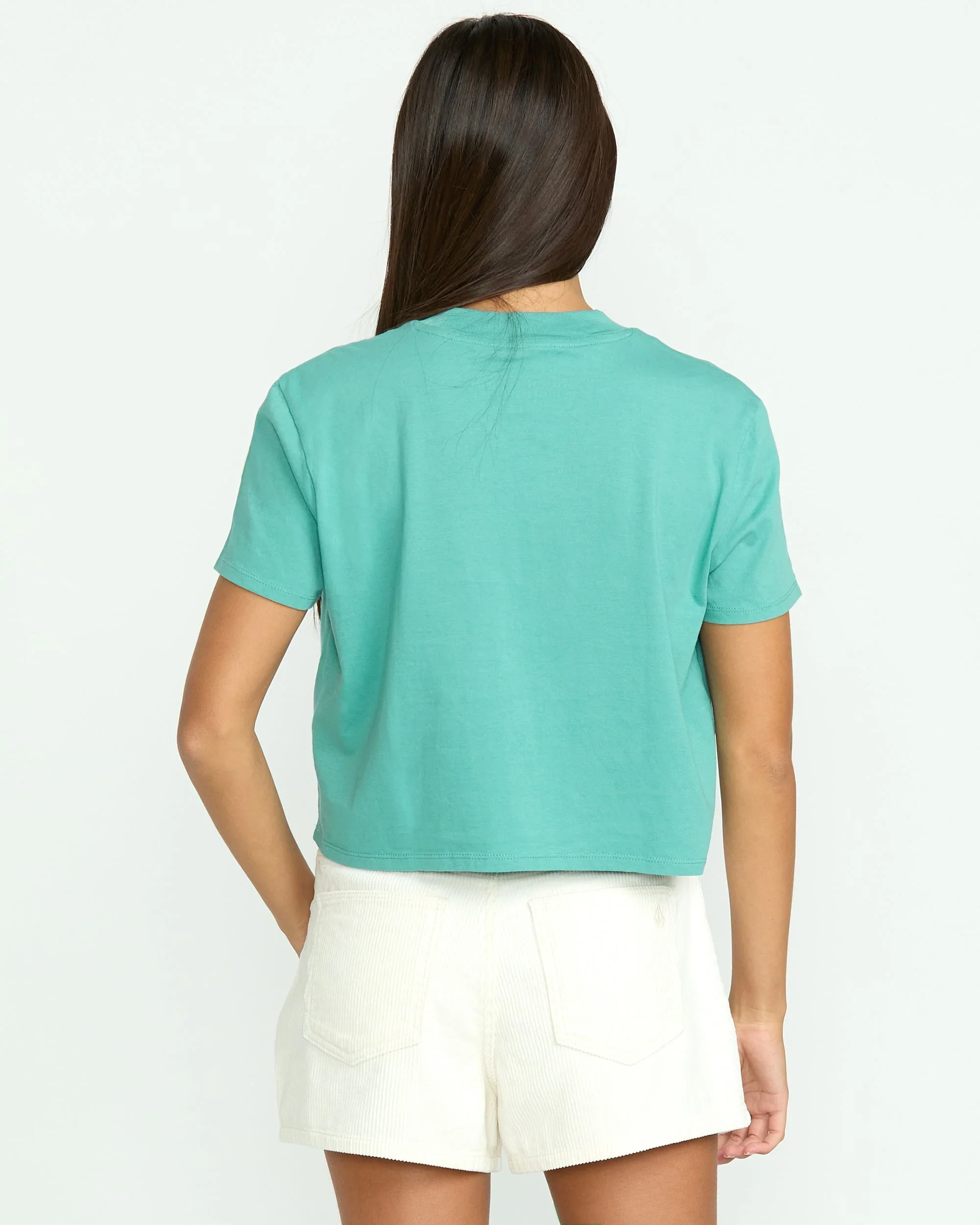 VOLCOM POCKET DIAL WOMENS TEE - STORMY BLUE - Image 2